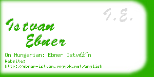 istvan ebner business card